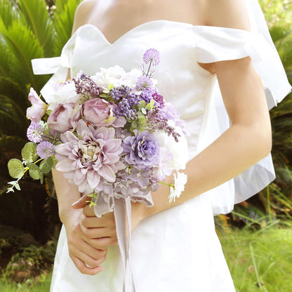 DIY DESIGNER FLOWER COMBO BOXES IN WHITE & PURPLE